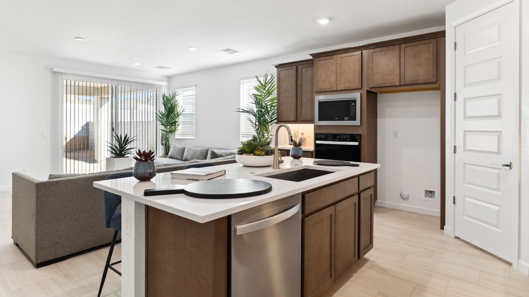 Furnished interior view inside a new home in Desert Moon Estates, Buckeye (Image 6).