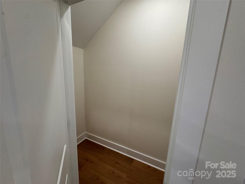 Great storage under the stairs.