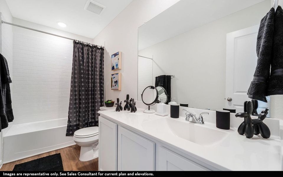 Furnished interior view inside a new home in Sweetgrass Village, Crosby (Image 21).