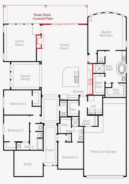 2D floor plan layout of this home in Colton, Todd Mission, TX (Image 2). 2D floor plan layout of this home in Colton, Todd Mission, TX (Image 2).
