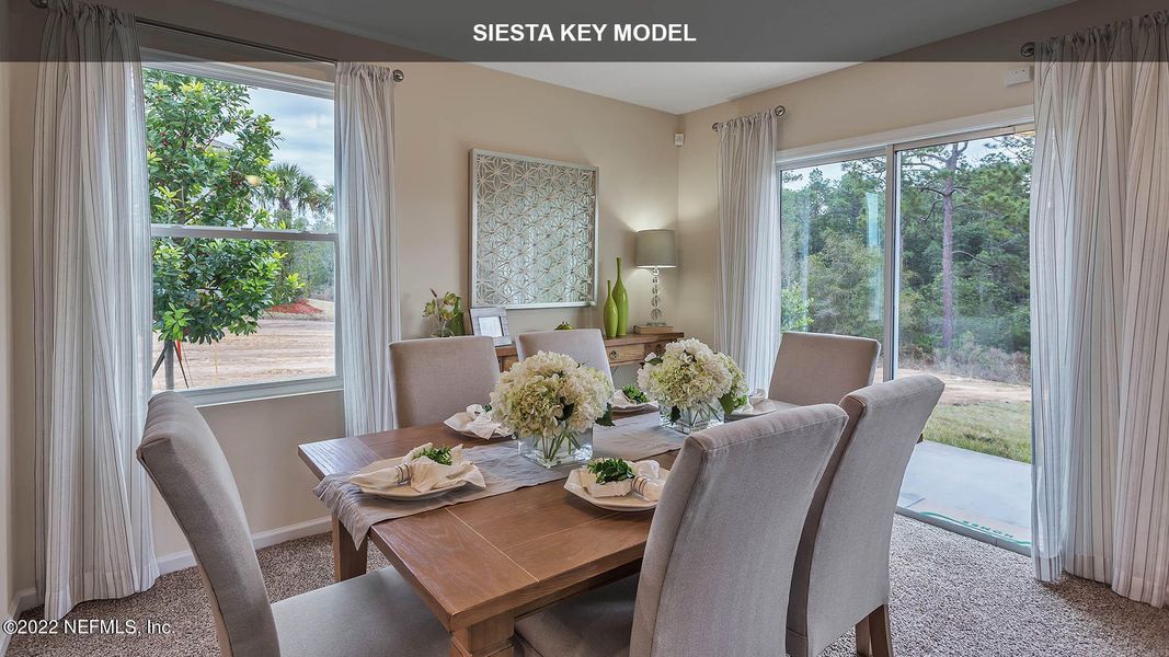 Furnished interior view inside a new home in Willow Springs, Green Cove Springs (Image 6).
