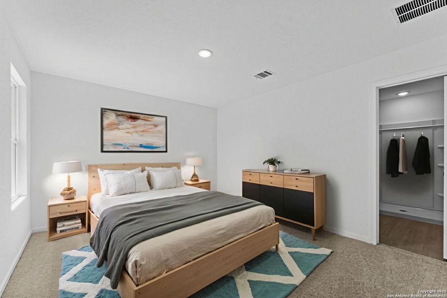 Furnished interior view inside a new home in Waterwheel: Cottage Collection, San Antonio (Image 8).