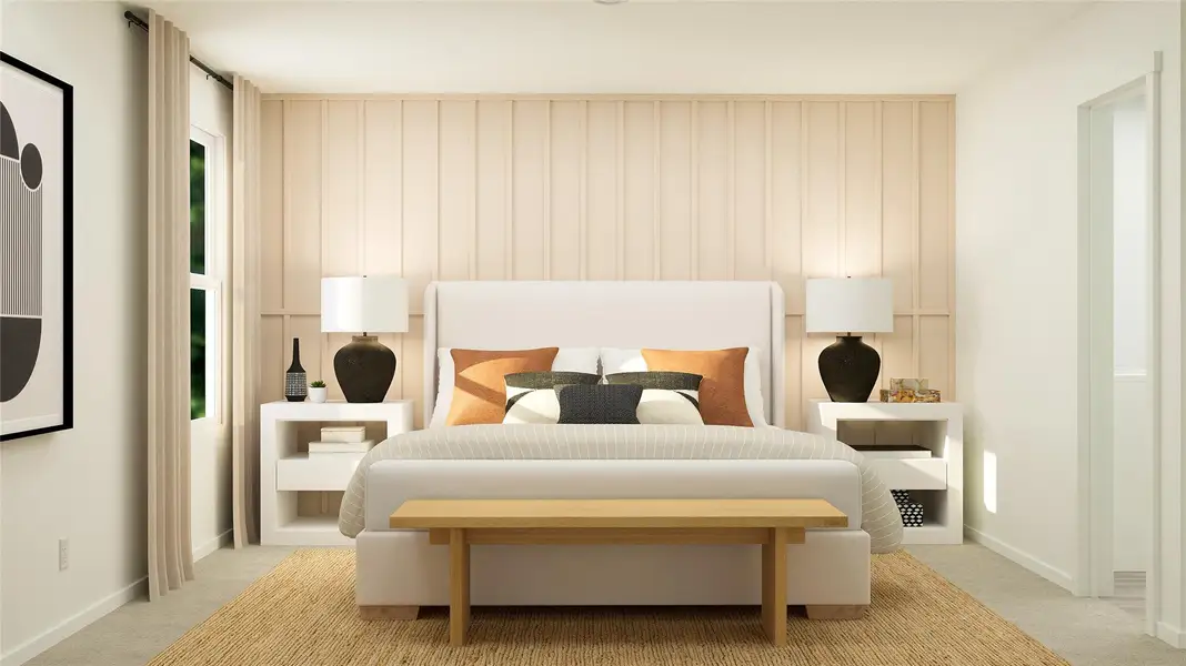 Furnished interior view inside a new home in River Bridge Ranch: Majors Collection, San Marcos (Image 23).