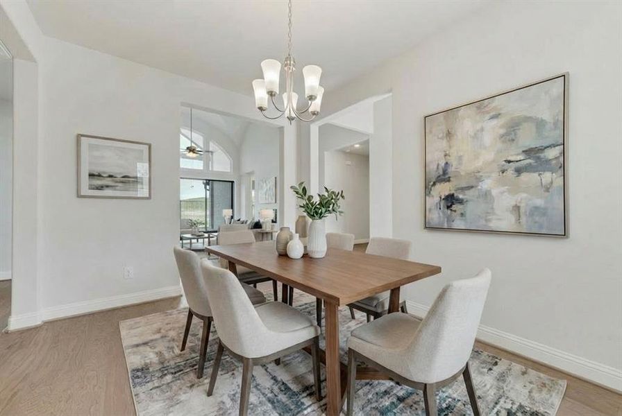 Furnished interior view inside a new home in Breezy Hill, Rockwall (Image 6).