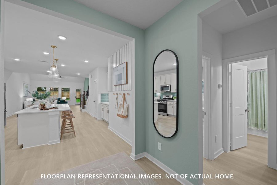 Furnished interior view inside a new home in Sorella, Tomball (Image 17).