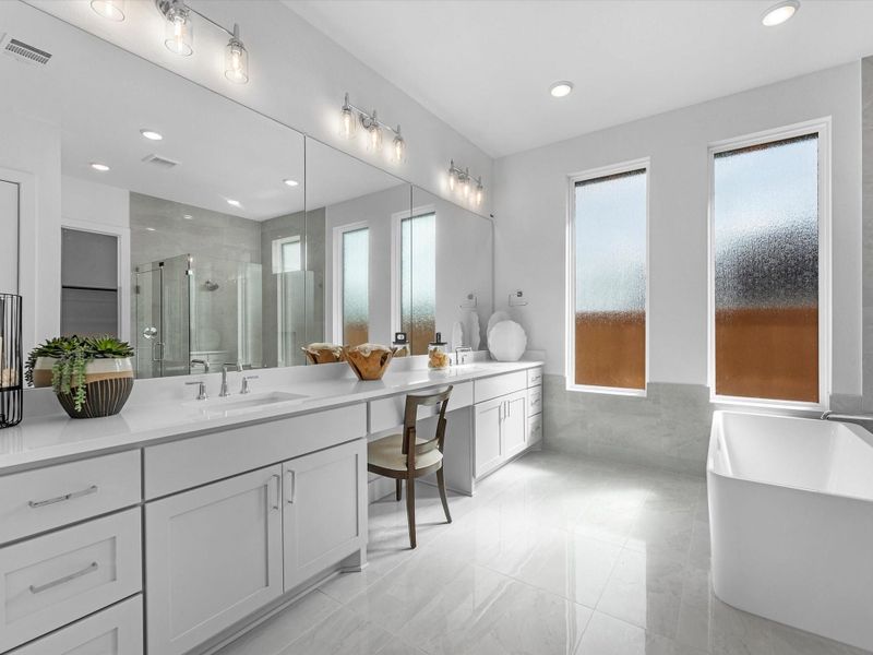 Furnished interior view inside a new home in Dunham Pointe, Cypress (Image 10).
