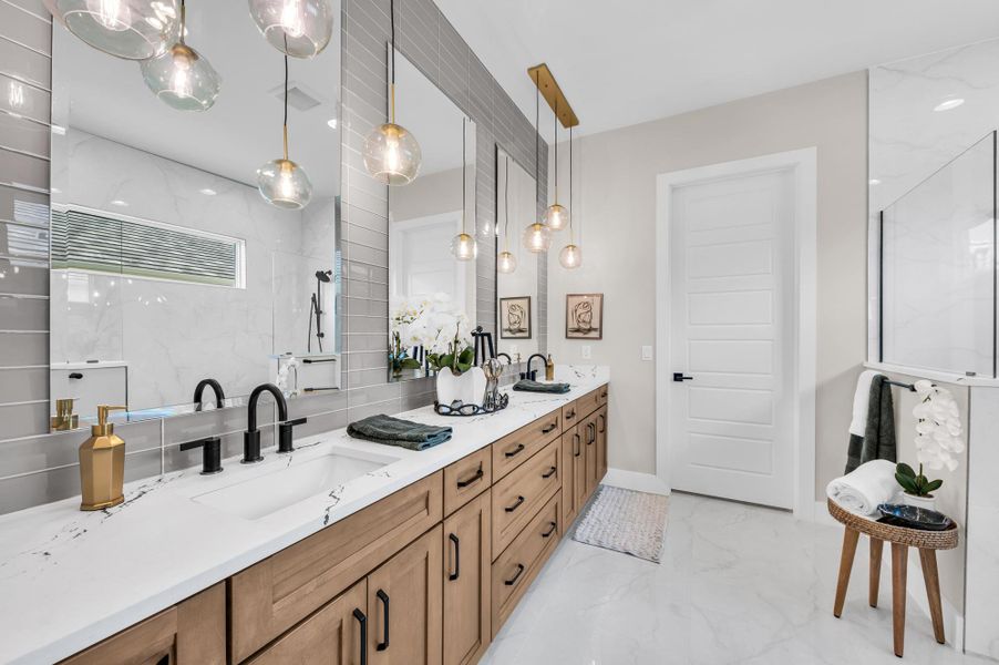Representative furnished interior of a home built from the Belize by Medallion Home in Watercolor Place, Bradenton (Image 5).