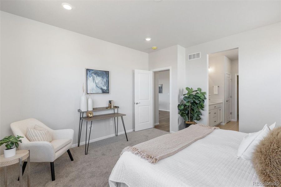 Furnished interior view inside a new home in The Legacy Collection at Talon Pointe, Thornton (Image 19).