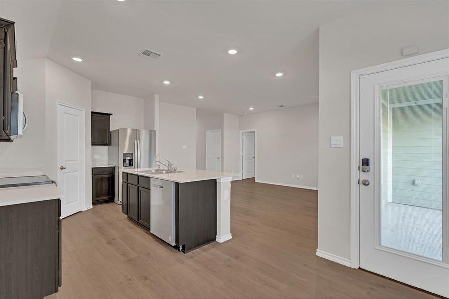 Furnished interior view inside a new home in Enclave at Pecan Creek, Krugerville (Image 6). Furnished interior view inside a new home in Enclave at Pecan Creek, Krugerville (Image 6).