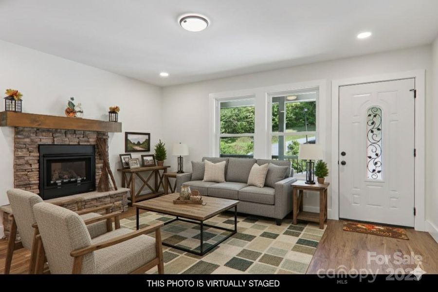 Furnished interior view inside a new home in , Waynesville (Image 14).
