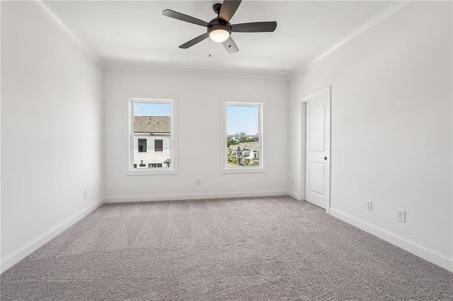 Spacious, unfurnished interior of a new home in Millcroft Townhomes, Buford (Image 46). Spacious, unfurnished interior of a new home in Millcroft Townhomes, Buford (Image 46).