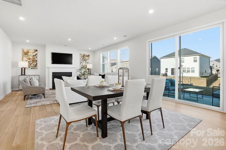Furnished interior view inside a new home in Waxhaw Landing, Monroe (Image 38).