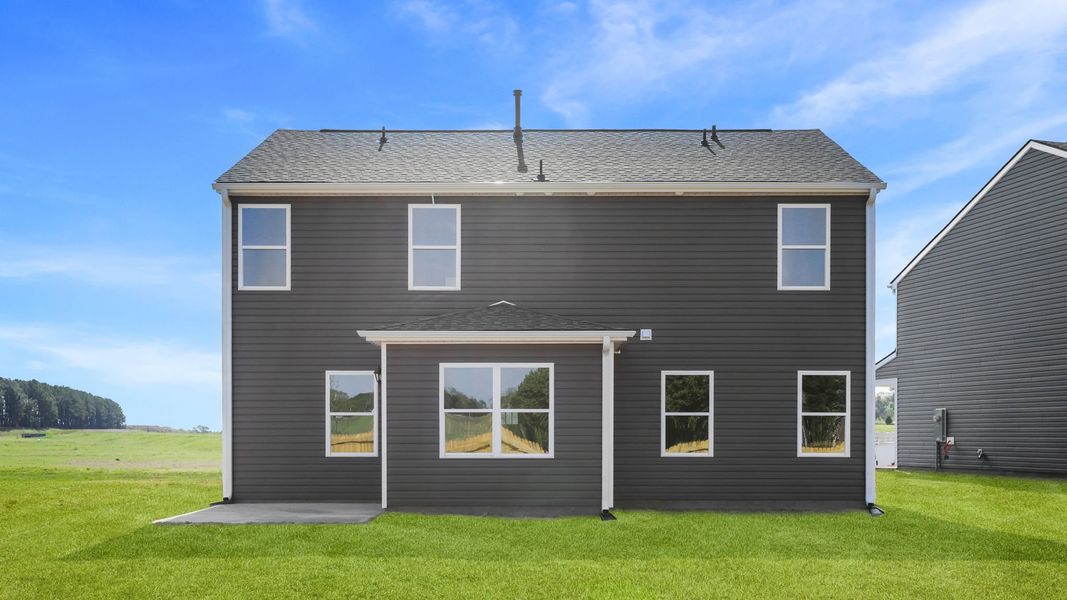 Exterior details and patio area of a home in Foxbank, Gray Court (Image 3).