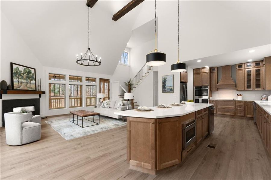 Furnished interior view inside a new home in , Dawsonville (Image 43).