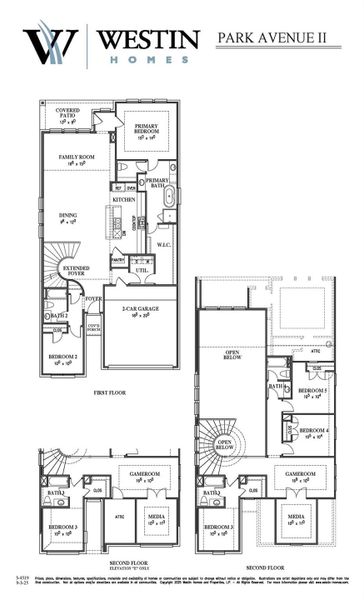 2D floor plan layout of this home in Elyson, Katy, TX (Image 3).