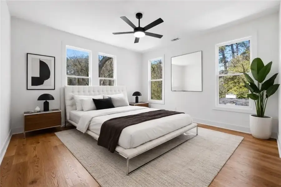 Furnished interior view inside a new home in , Atlanta (Image 7).