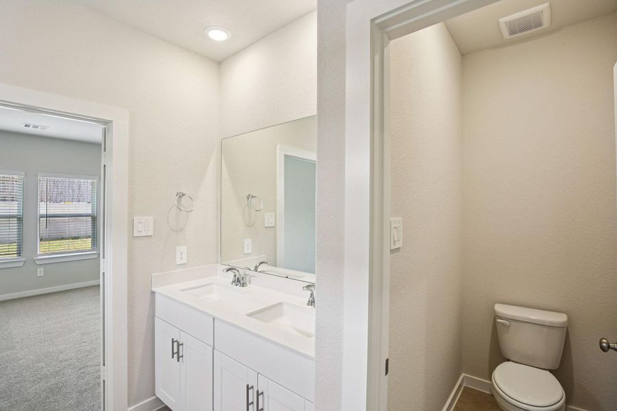 Photo is not of the actual home, but is an inspirational photo of builder’s model home and may depict options, furnishings, and/or decorator features that are not included