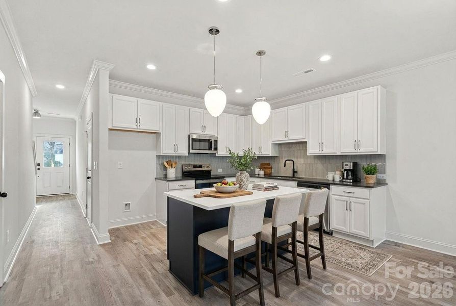 Furnished interior view inside a new home in , Charlotte (Image 11).