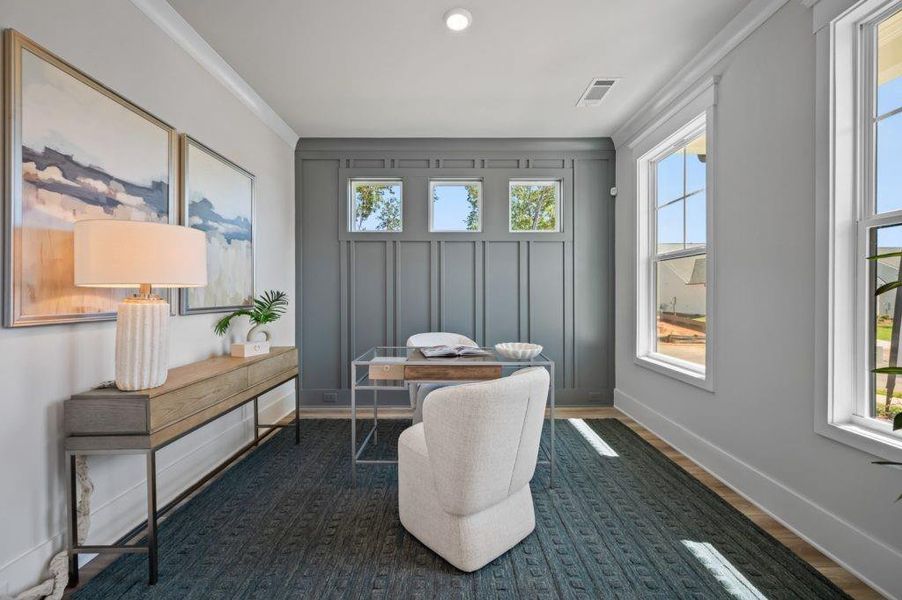 Furnished interior view inside a new home in Pinecrest Ridge, Dacula (Image 3).