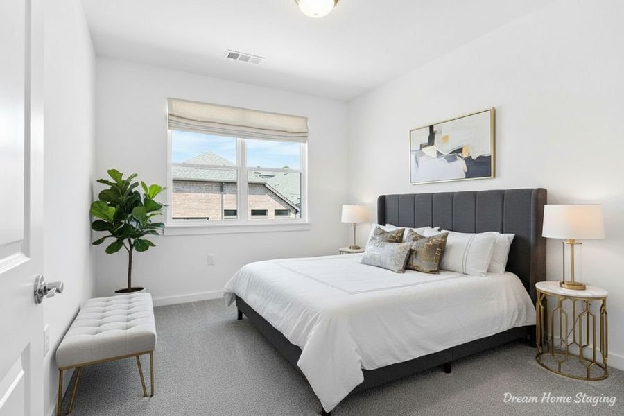Furnished interior view inside a new home in Willow Grove Townhomes, Melissa (Image 31).