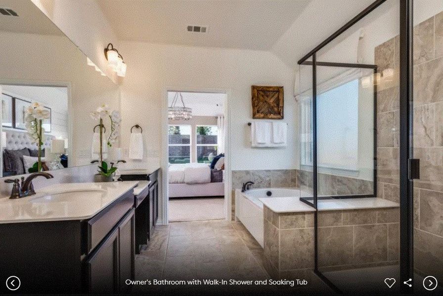 Photo of Pulte model home with same floor plan, not of actual home listed. Photo of Pulte model home with same floor plan, not of actual home listed.