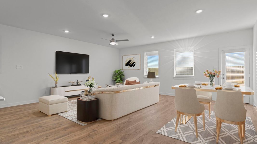 Furnished interior view inside a new home in Villarosa at Tamarron, Katy (Image 12).