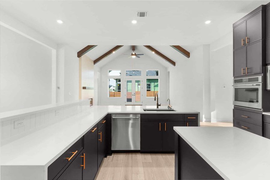 Furnished interior view inside a new home in Broken Oak, Georgetown (Image 9). Furnished interior view inside a new home in Broken Oak, Georgetown (Image 9).