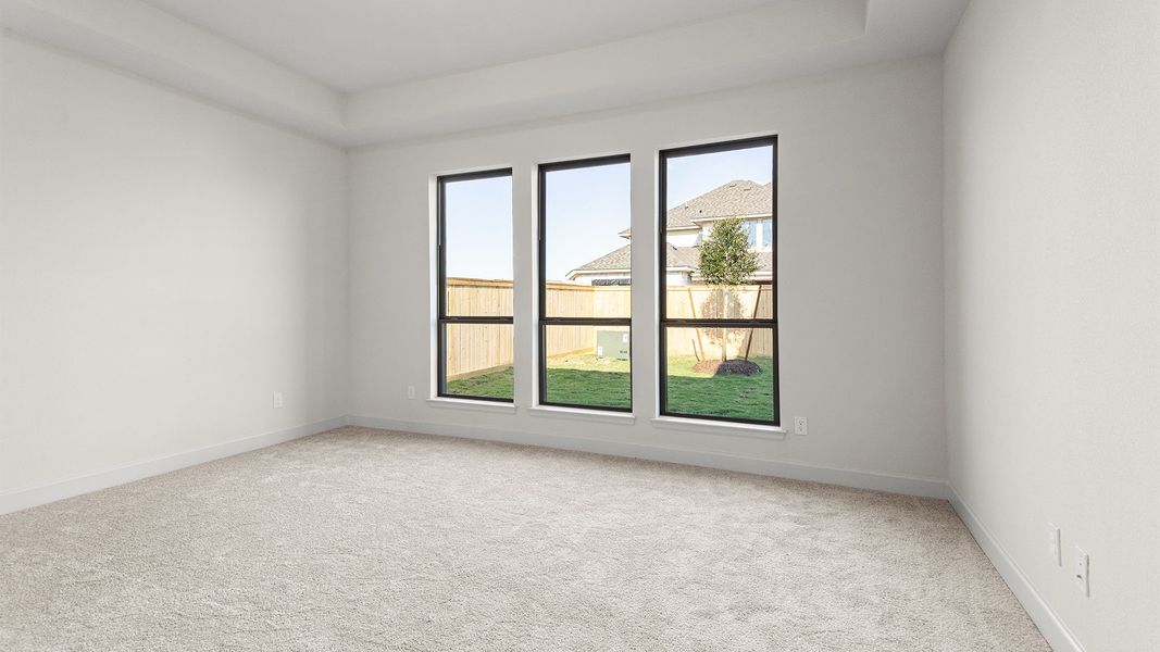 Spacious, unfurnished interior of a new home in Bridgeland, Cypress (Image 9).