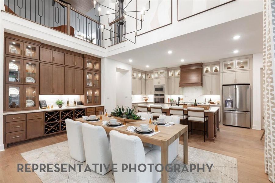 Furnished interior view inside a new home in Sandbrock Ranch, Aubrey (Image 25).