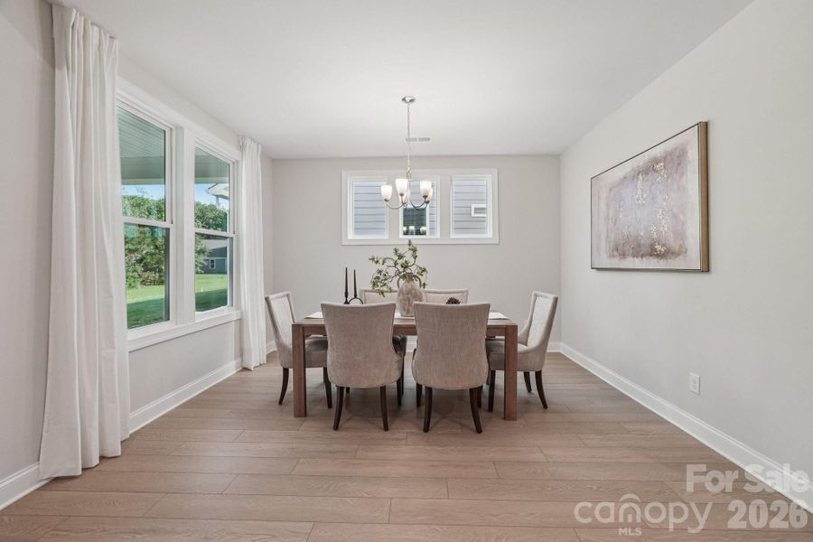 Furnished interior view inside a new home in , Charlotte (Image 15).