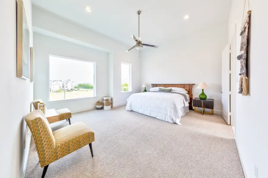 Furnished interior view inside a new home in The Brownstones at East Quarter, Dallas (Image 11).