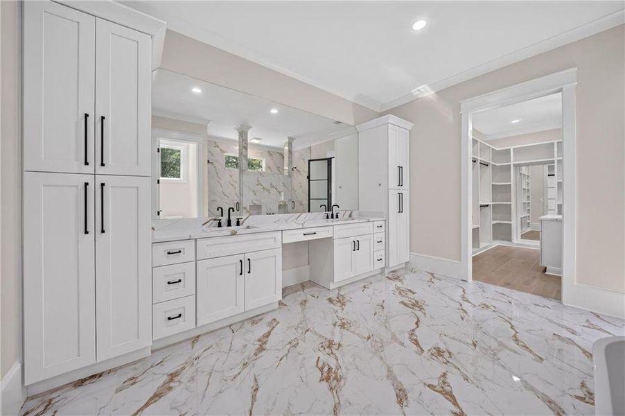 Furnished interior view inside a new home in , Monroe (Image 15).