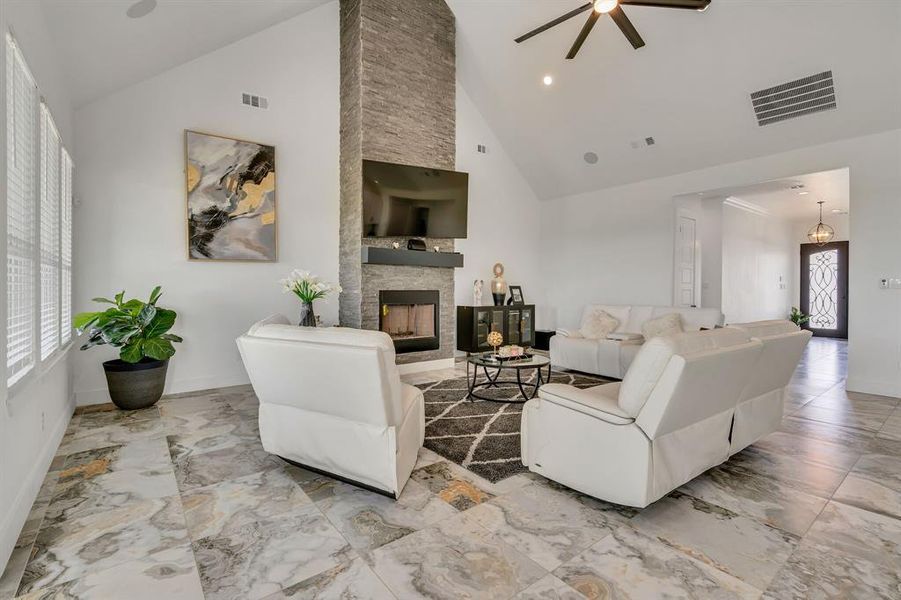 Furnished interior view inside a new home in , Krum (Image 9). Furnished interior view inside a new home in , Krum (Image 9).