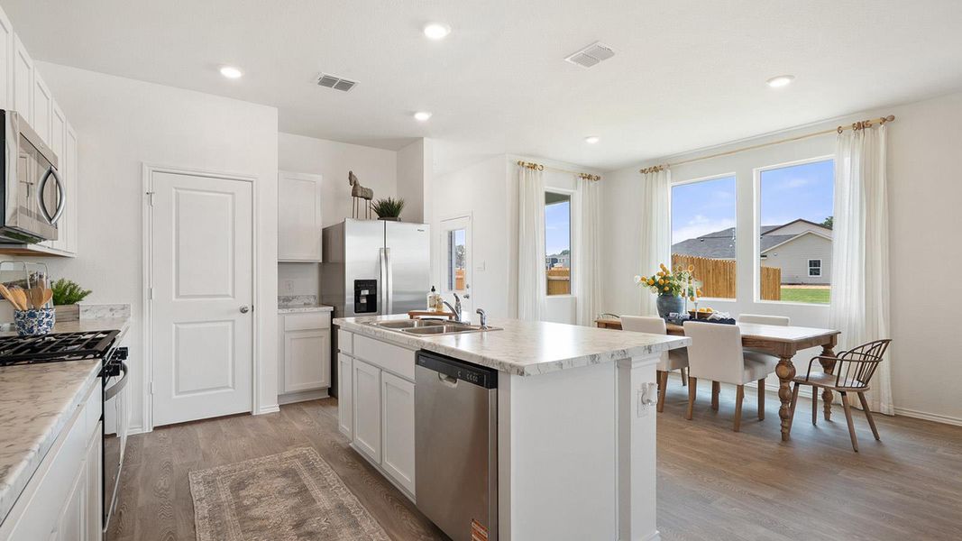 Furnished interior view inside a new home in Valverde, Bastrop (Image 12).