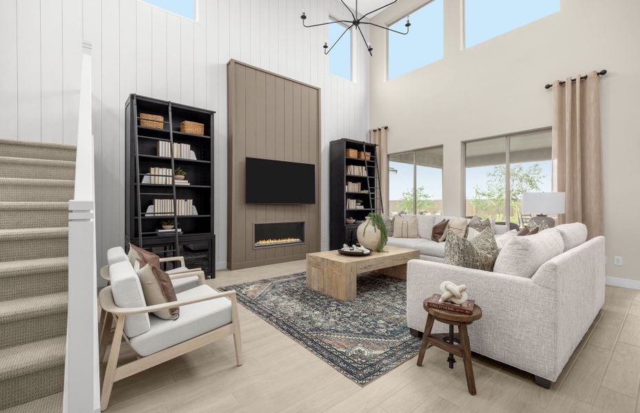 Representative furnished interior of a home built from the Prato by Pulte Homes in Upper Canyon, Phoenix (Image 11).
