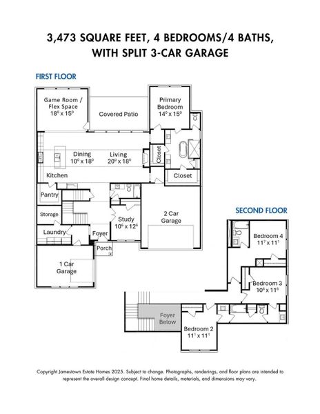 Floor Plan for 431 Venado View in Grand Central Park by Jamestown.