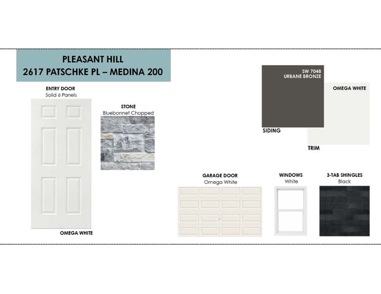 Sample of building materials used in homes in Pleasant Hill, Bryan (Image 3).