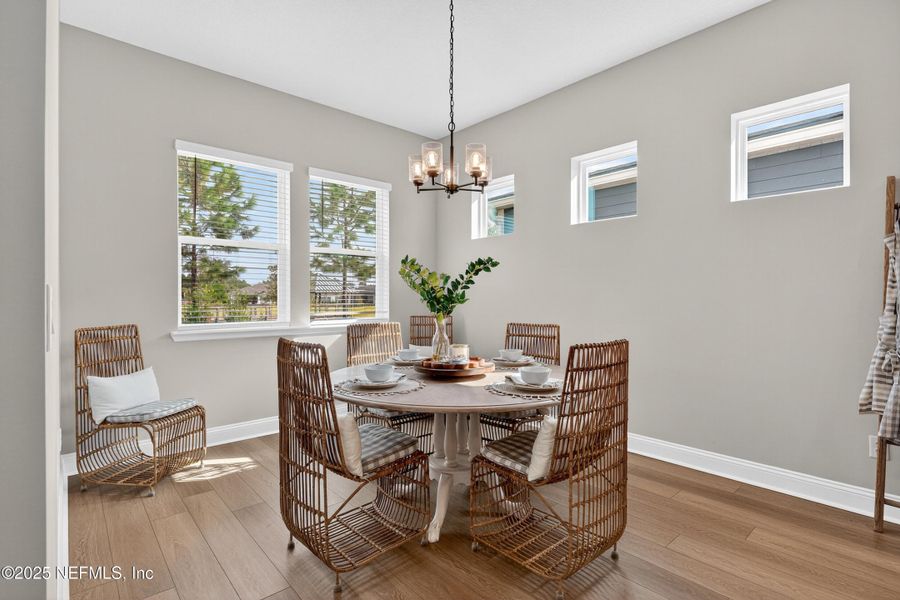 Furnished interior view inside a new home in RiverTown - WaterSong, St. Johns (Image 28).