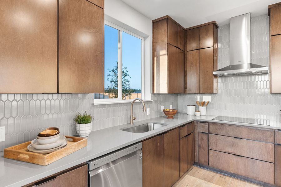 Furnished interior view inside a new home in Whisper Valley, Manor (Image 30). Furnished interior view inside a new home in Whisper Valley, Manor (Image 30).