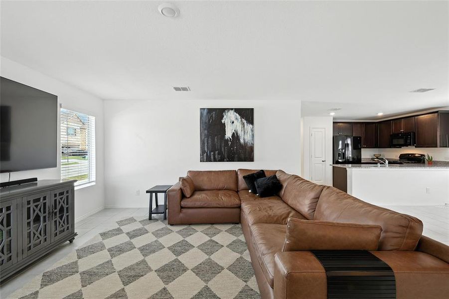 Furnished interior view inside a new home in Preserve at Honey Creek: Cottage Collection, McKinney (Image 10). Furnished interior view inside a new home in Preserve at Honey Creek: Cottage Collection, McKinney (Image 10).