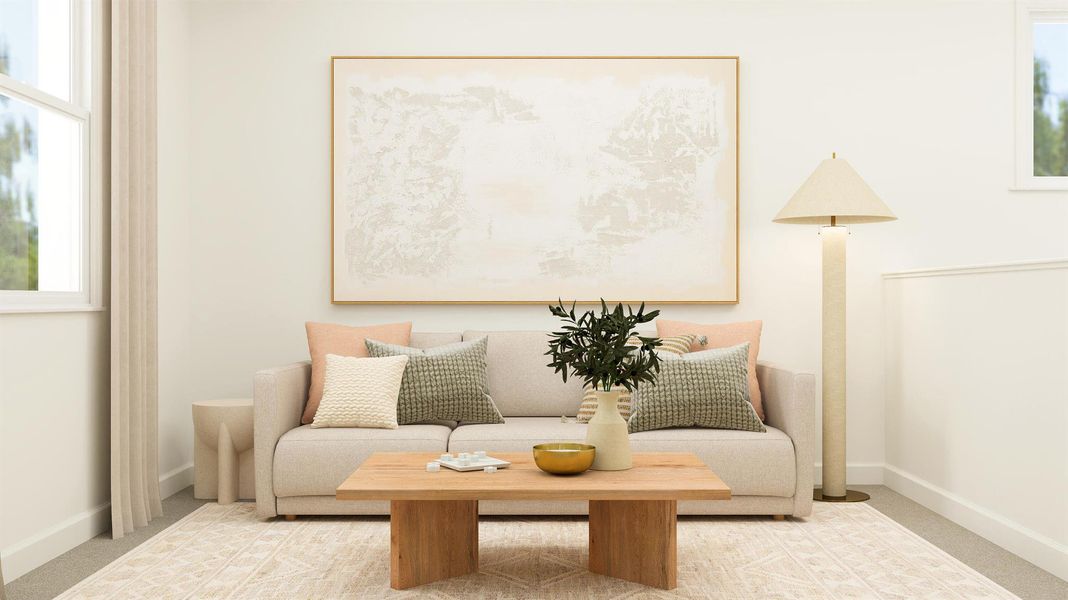 Furnished interior view inside a new home in , The Acreage (Image 8).