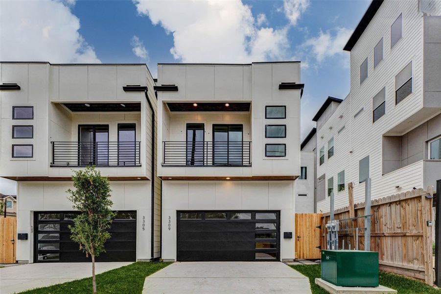 Front exterior of a new home in , Houston, TX, highlighting curb appeal (Image 25). Front exterior of a new home in , Houston, TX, highlighting curb appeal (Image 25).