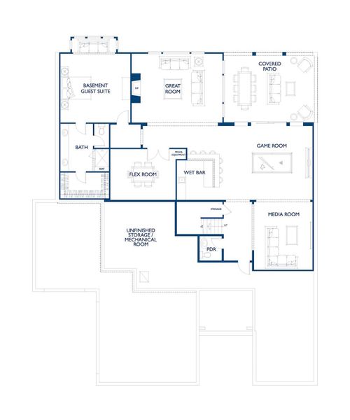 2D floor plan layout of this home in , Charlotte, NC (Image 3).