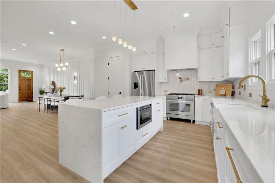 Furnished interior view inside a new home in Skyview On Broad, Sugar Hill (Image 29).