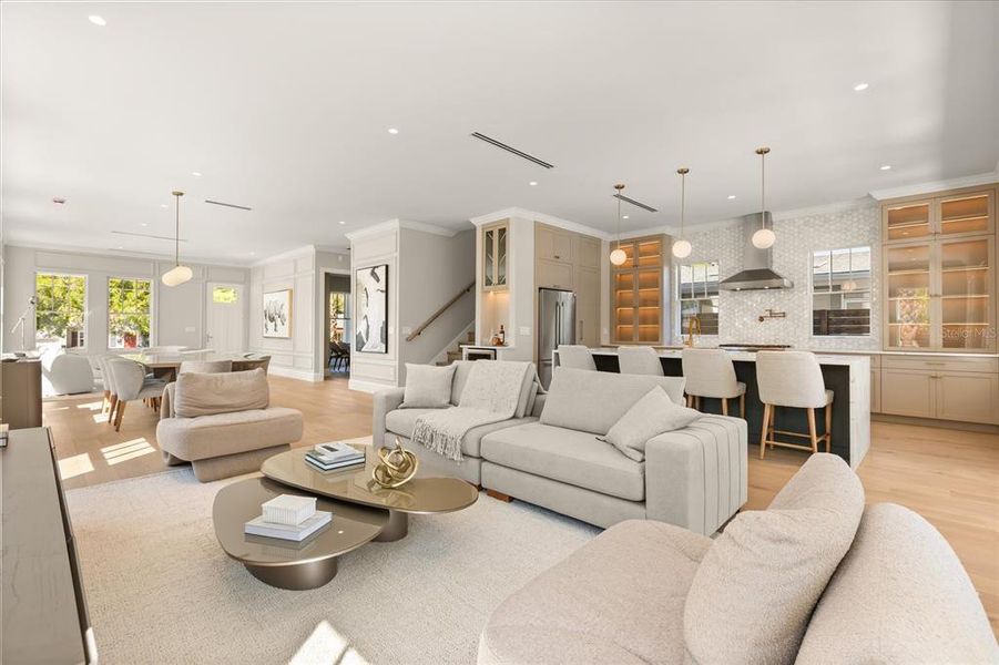 Furnished interior view inside a new home in , Orlando (Image 17).