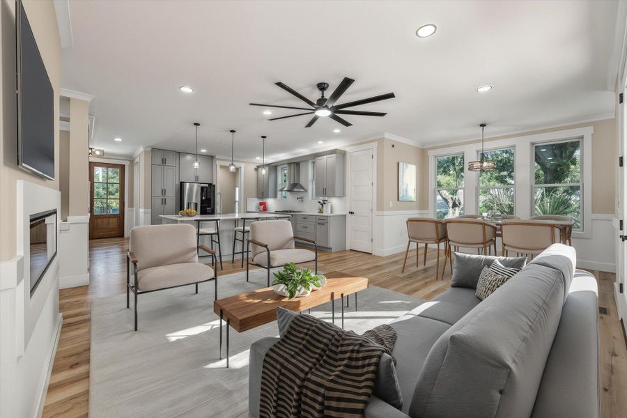 Furnished interior view inside a new home in , Charleston (Image 5).
