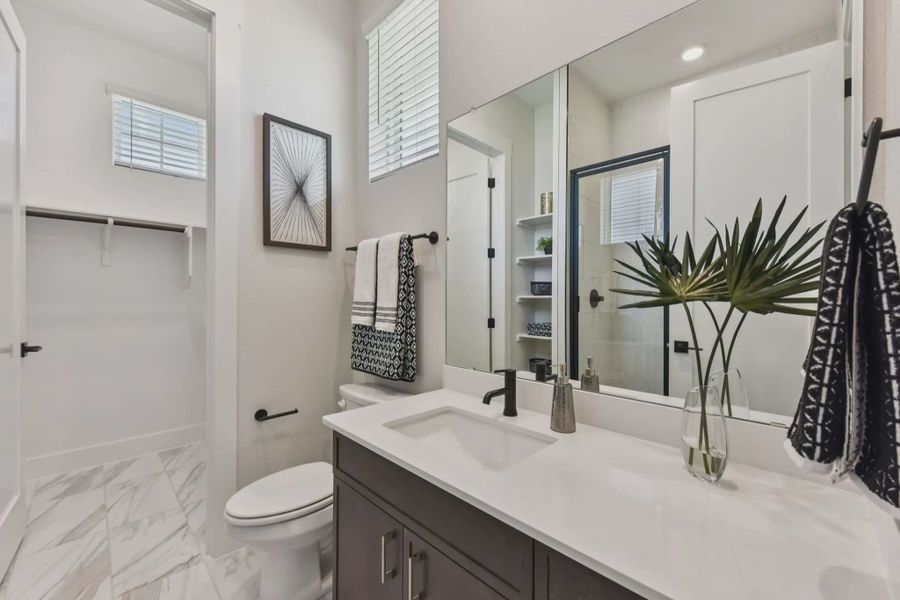 Representative furnished interior of a home built from the Franklin by Chesmar Homes in Feathergrass, Fulshear (Image 18).