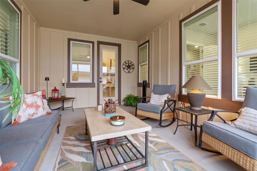 Another view of the side patio which is a comfortable space for morning coffee, reading or a glass of wine. Another view of the side patio which is a comfortable space for morning coffee, reading or a glass of wine.