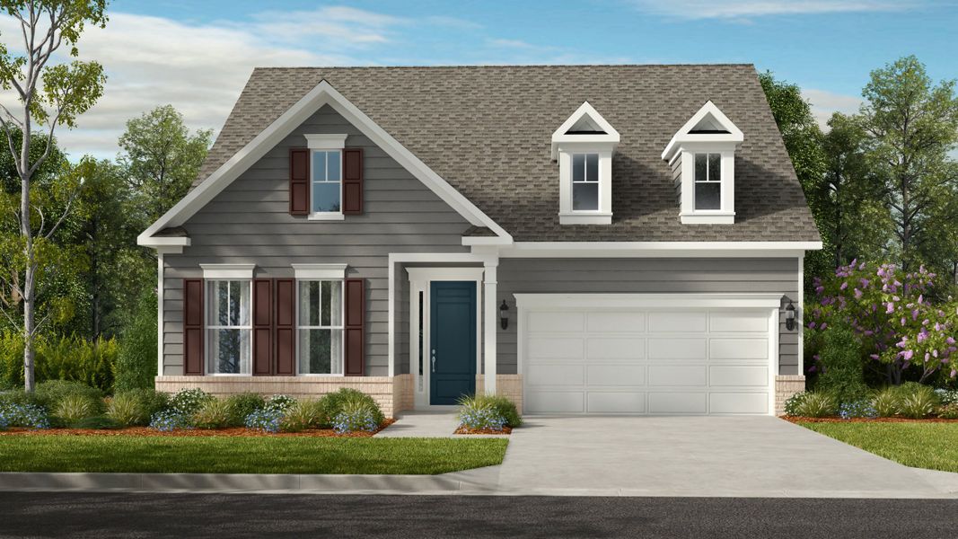 Representative exterior photo of a completed home built from the Presley by Taylor Morrison in River Falls, Tega Cay, SC (Image 21).