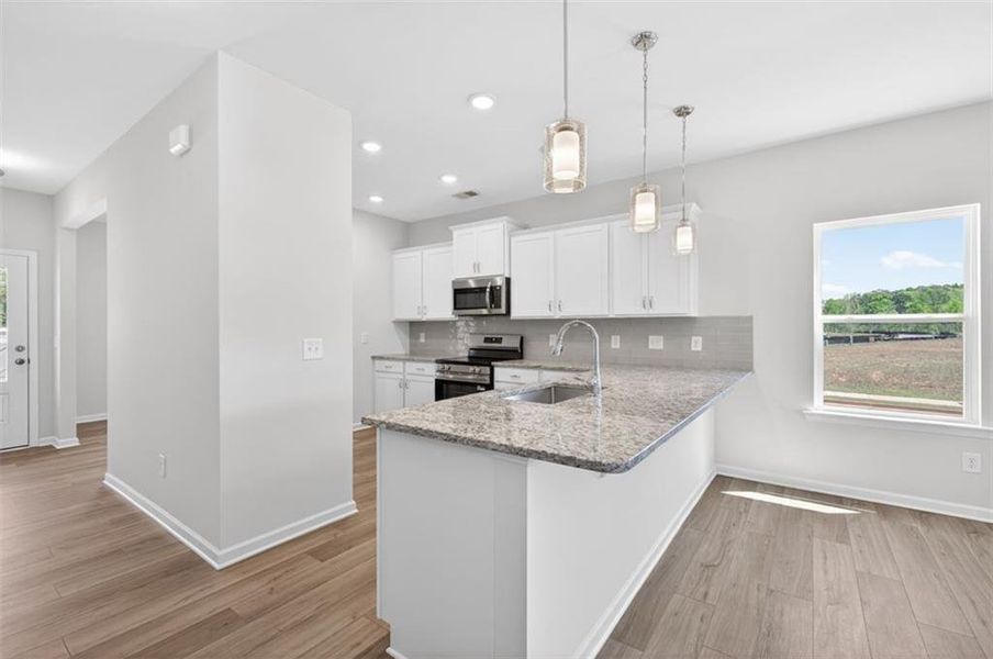 Furnished interior view inside a new home in Evergreen at Lakeside, Temple (Image 6).